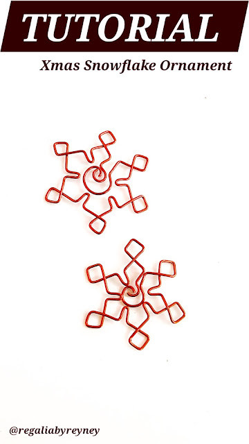 Snowflakes ❄️ Wire Wrap Xmas Ornament Tutorial