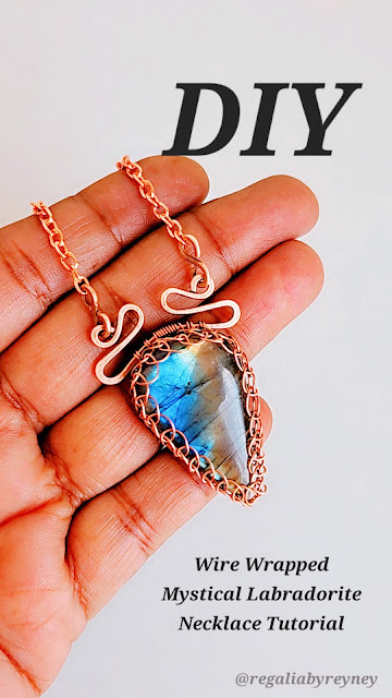 Wire Wrapped Mystical Labradorite Necklace Tutorial