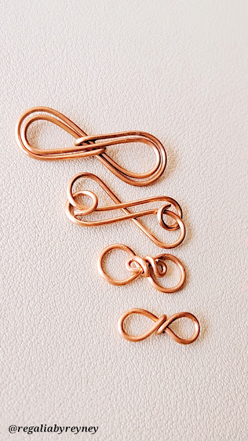 DiY Wire Wrap Infinity Symbol Chain Links - 4 styles