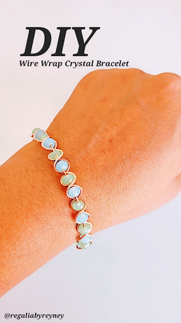 DIY Wire Wrap Beginner Friendly Crystal Bracelet Tutorial