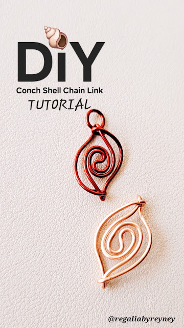 Diy Wire Wrap Conch Shell Chain Link Tutorial