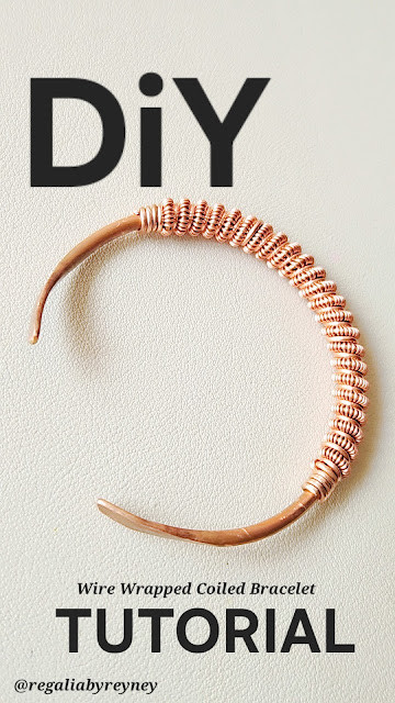 DiY Coil Wrapped Mens Pure Copper Bracelet Expert Wire Wrap Tutorial