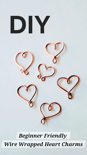 Easy Diy Wire Wrap Heart Charms and how to use them