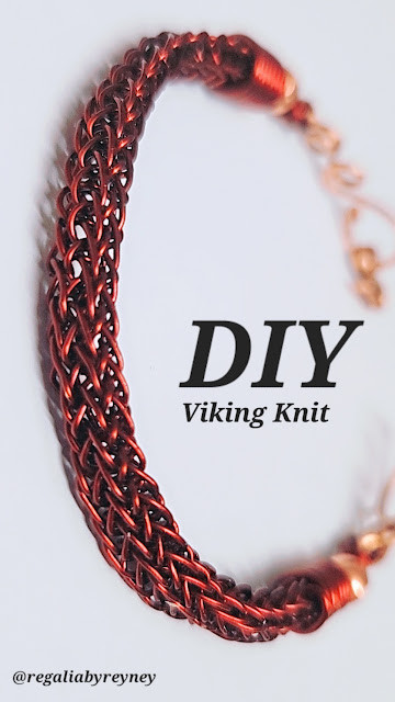 DIY Viking Knit Wire Weave Bracelet Intermediate Tutorial