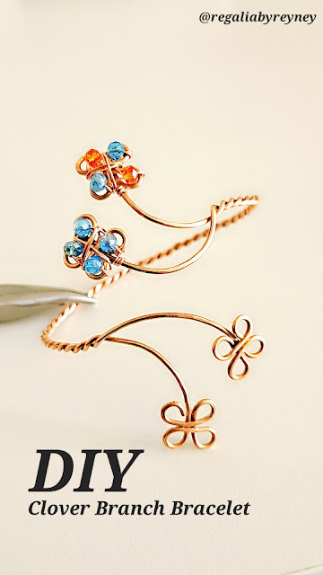 DIY Wire Wrap Crystal Branch Bracelet Tutorial