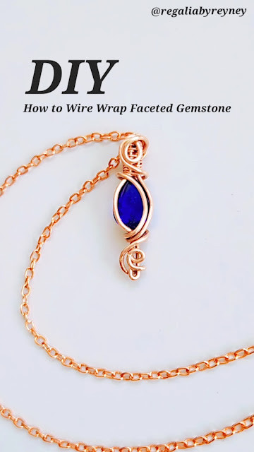 How to Wire Wrap a Faceted Gemstone - Tutorial