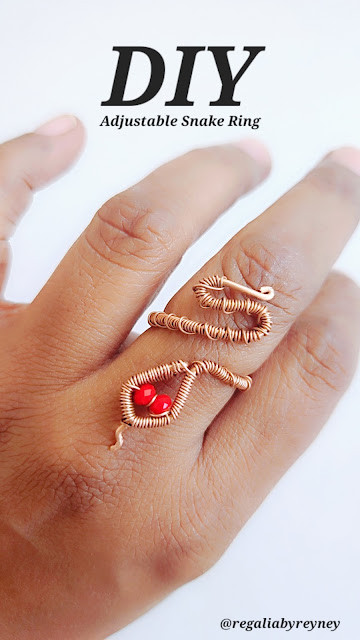 DIY Wire Wrap Snake Ring and Pendant