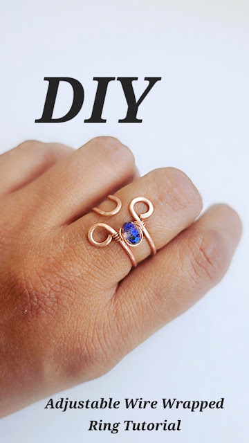 Beginner friendly Wire Wrap Adjustable Ring Tutorial
