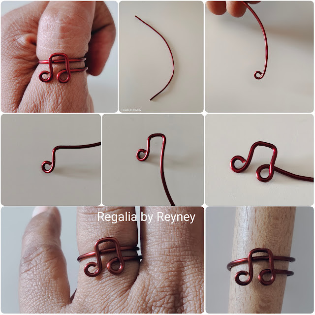 Free Jewelry Tutorial for a musical note adjustable ring