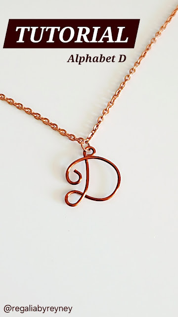 DIY Wire Wrap Alphabet D Tutorial