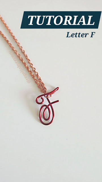 DIY Wire Wrap Alphabet F Tutorial