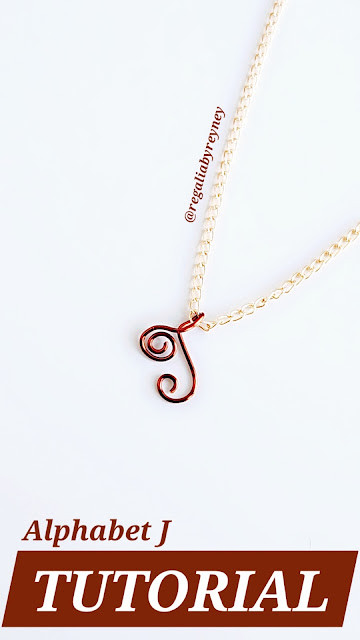 DIY Wire Wrap Alphabet J Step by Step Tutorial