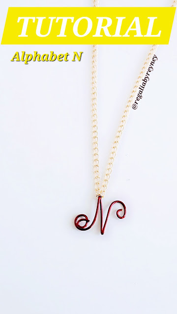 DIY Wire Wrap Alphabet N Step by Step Tutorial