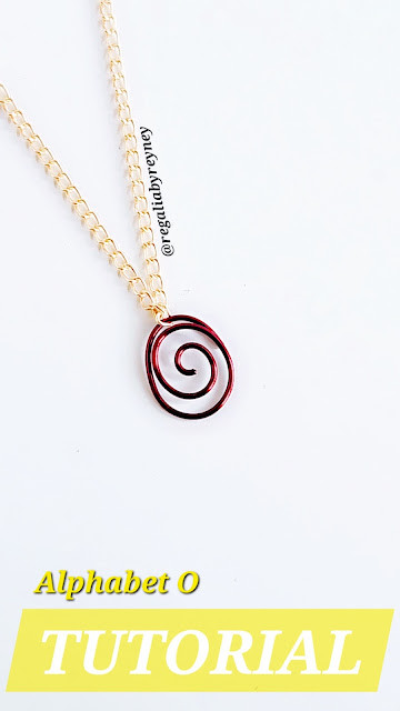 DIY Wire Wrap Alphabet O Step by Step Tutorial