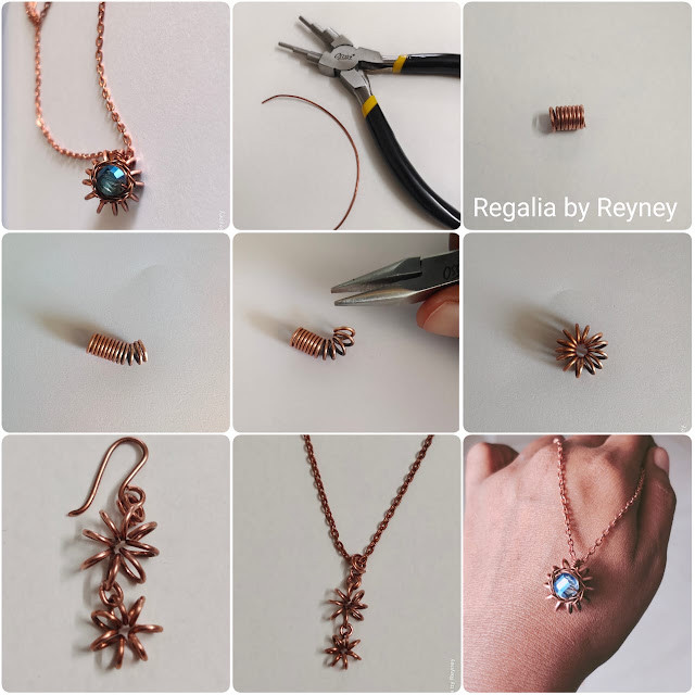 Jewelry Tutorial for Delicate Flower Necklace
