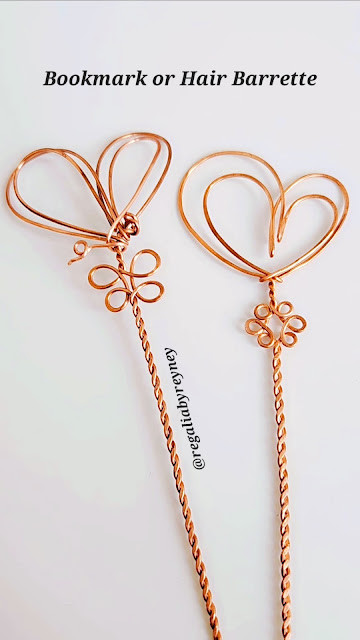 DIY Wire Wrap Bookmark and Hair Barrette Free Jewellery Tutorial