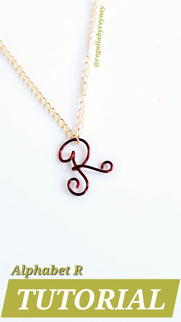 DIY Wire Wrap Alphabet R Step by Step Tutorial
