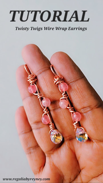 Quick & Easy Twisty Twigs Wore Wrap Earrings - Beginner friendly