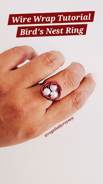 Easy DIY Wire Wrap Bird's Nest Ring Tutorial