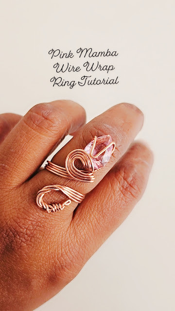Cute and Easy Beginner Friendly Wire Wrap Snake Ring Tutorial - Part 1