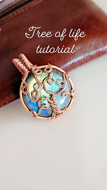 Wire Wrap Tree of Life Labradorite Pendant Free Jewelry Tutorial