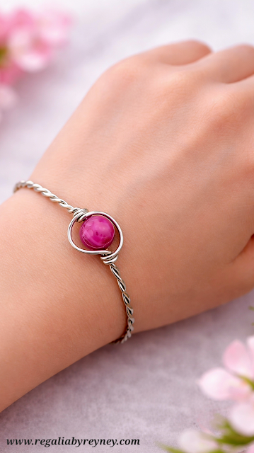 Cotton Candy Wire Wrap Bracelet Tutorial